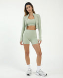 Seamless Sculpting 3-Piece Zip Jacket Set