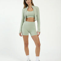 Seamless Sculpting 3-Piece Zip Jacket Set