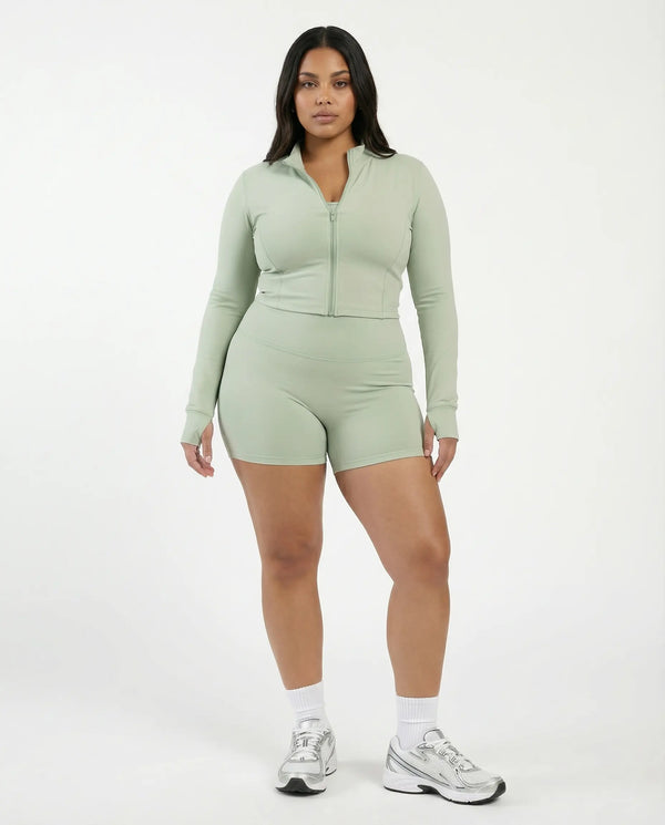 Seamless Sculpting 3-Piece Zip Jacket Set