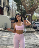 High Waist Crossover Wide Leg Leggings
