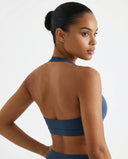 Halter Sports Bra Deep V Sculpt