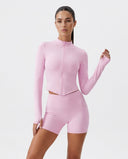 Activewear Set Women Sculpting Shorts & Jacket Set