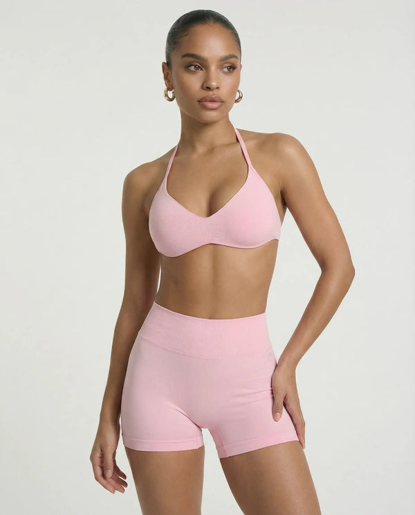 Pink Seamless Sculpt Gym Set