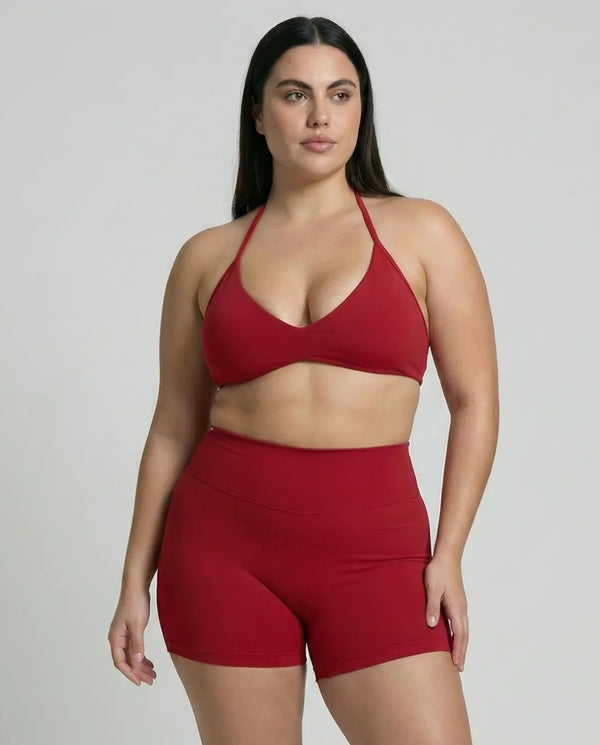Red Seamless Sculpt Gym Set