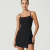 Sculpt Spaghetti Strap Side Slit Padel Dress