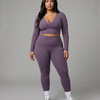 Activewear Set Women | 2 Piece Long Sleeve Sculpting — view 3