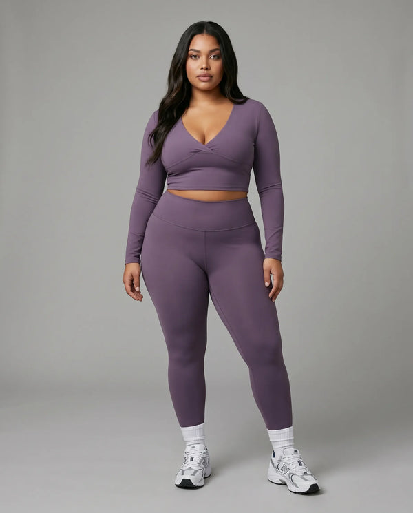 Activewear Set Women | 2 Piece Long Sleeve Sculpting