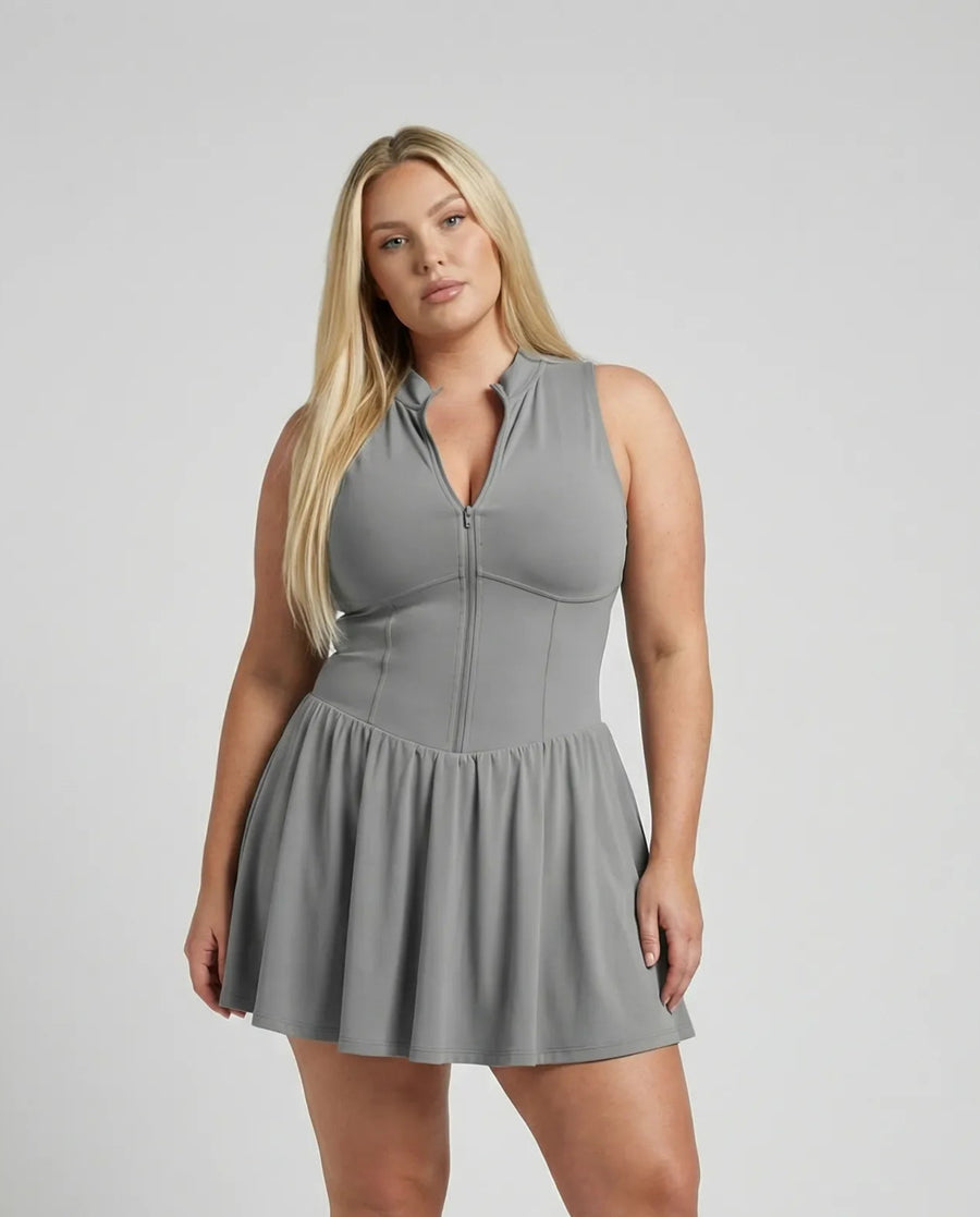 Sculpt Flare Compression Sleeveless Padel Dress