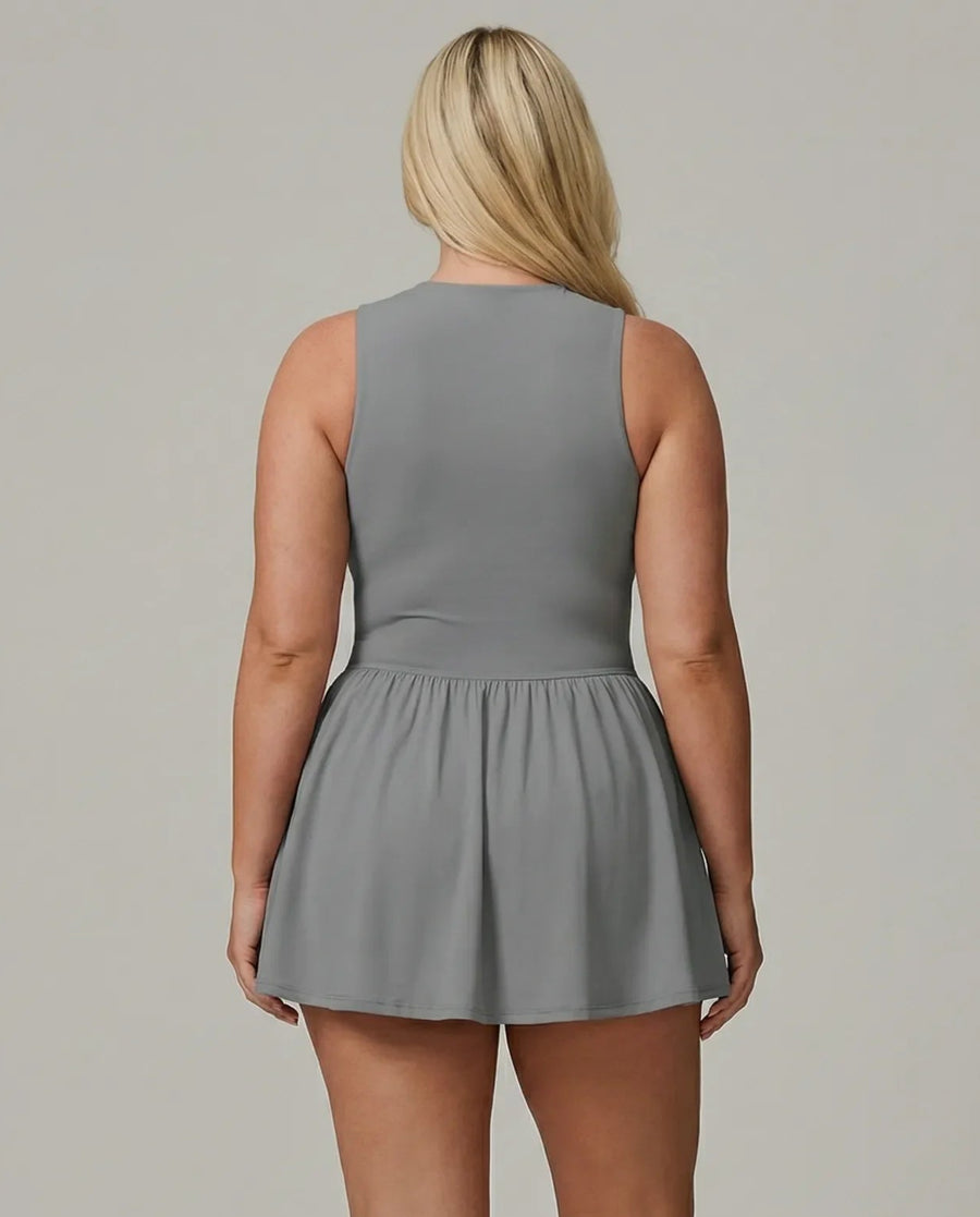 Sculpt Flare Compression Sleeveless Padel Dress