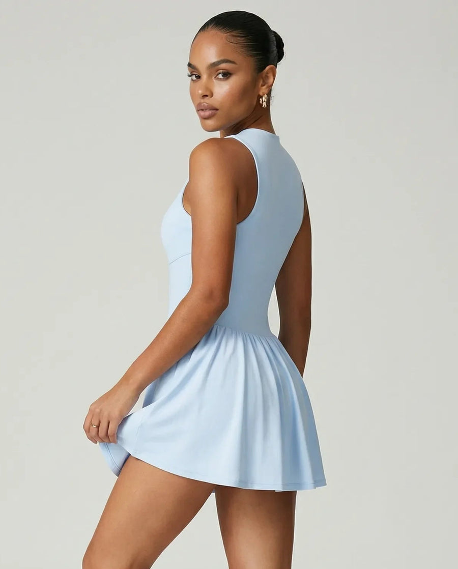 Sculpt Flare Compression Sleeveless Padel Dress