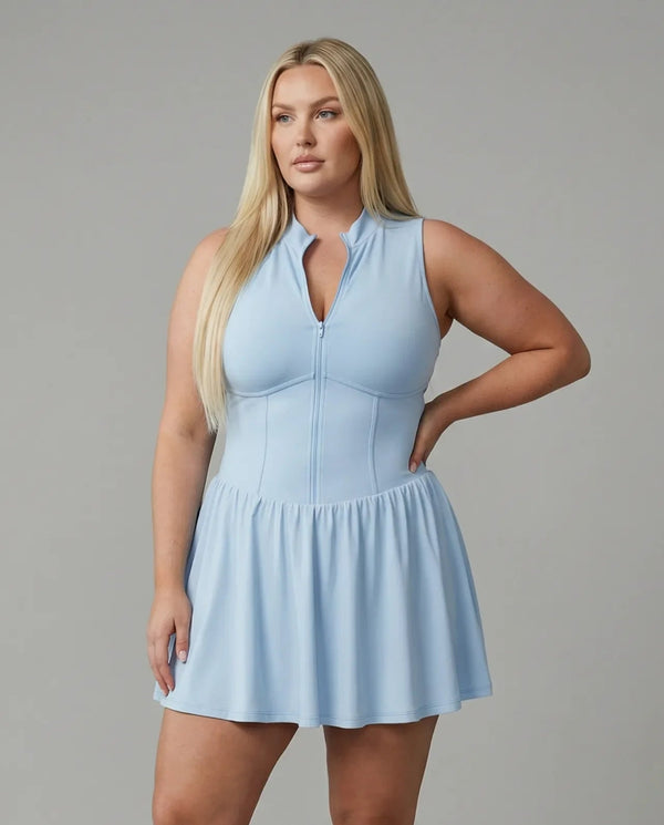 Sculpt Flare Compression Sleeveless Padel Dress