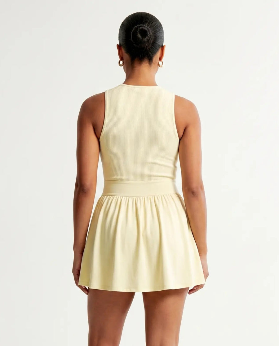 Sculpt Flare Compression Sleeveless Padel Dress