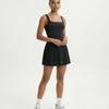 Sculpt Square Neck Pleated Tennis Dress