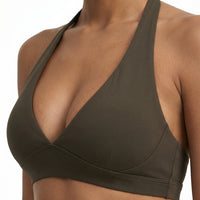 Halter Sports Bra Deep V Sculpt — view 3