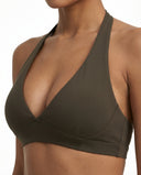 Halter Sports Bra Deep V Sculpt — view 3