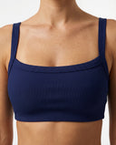 Sports Bra Ribbed Square Neck Crop — view 3