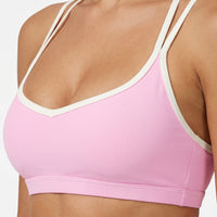 Sports Bra Contrast Trim Strappy Back — view 3