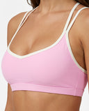 Sports Bra Contrast Trim Strappy Back — view 3