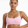 Sports Bra Contrast Trim Strappy Back