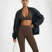 Halter Sports Bra Deep V Sculpt — view 4