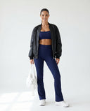 Sports Bra Ribbed Square Neck Crop — view 4